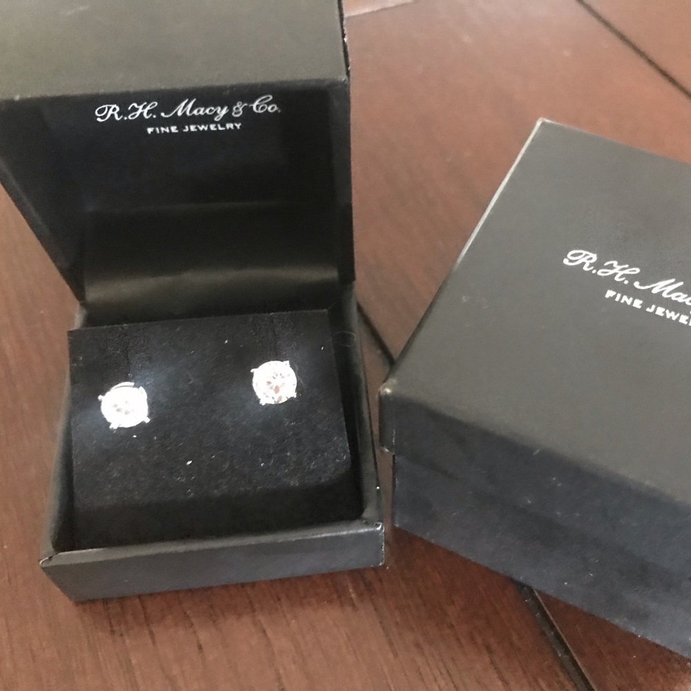 1 ct - 2ct Cubic Zirconia Diamond Earrings NEW